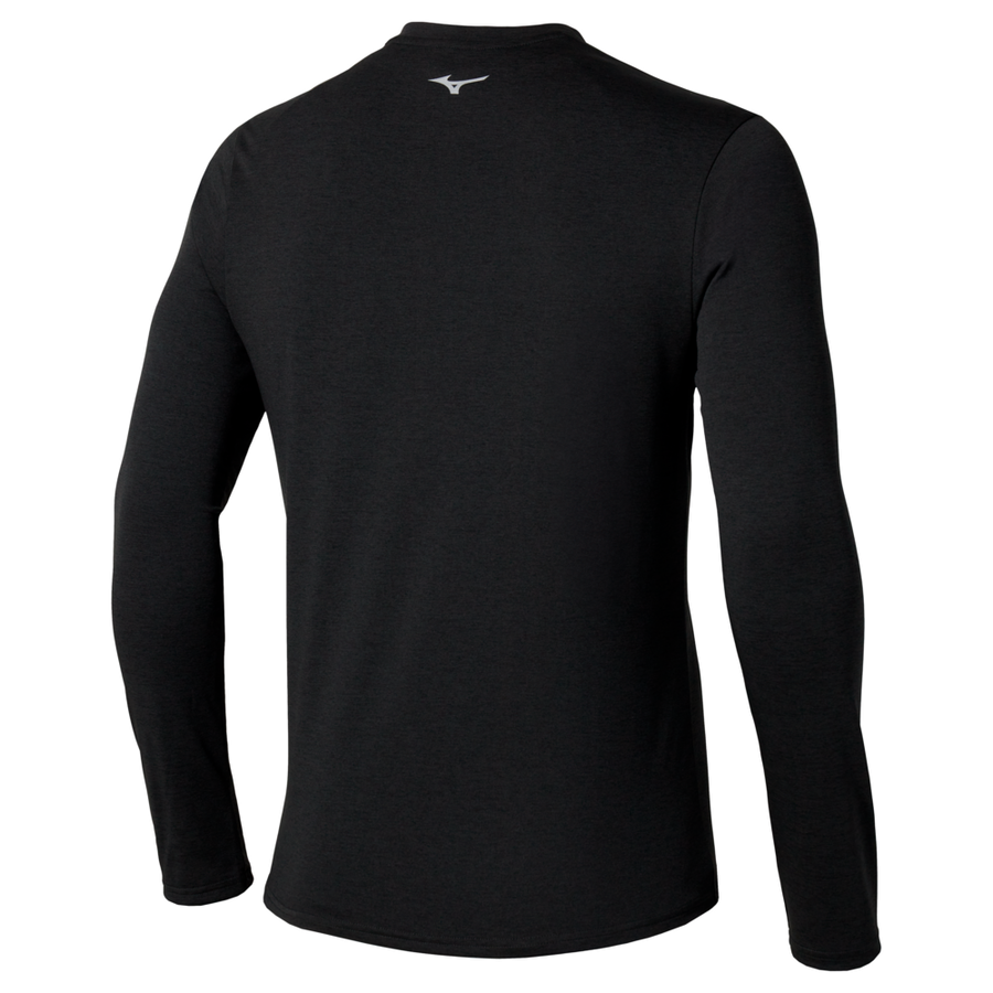 Mizuno Core Impulse Half Zip Long Sleeve Tee Black